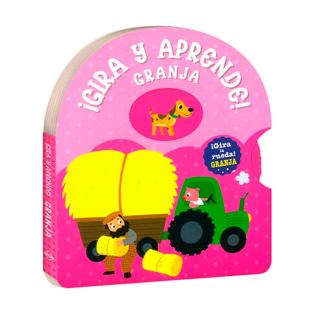 Libro Gira y aprende granja