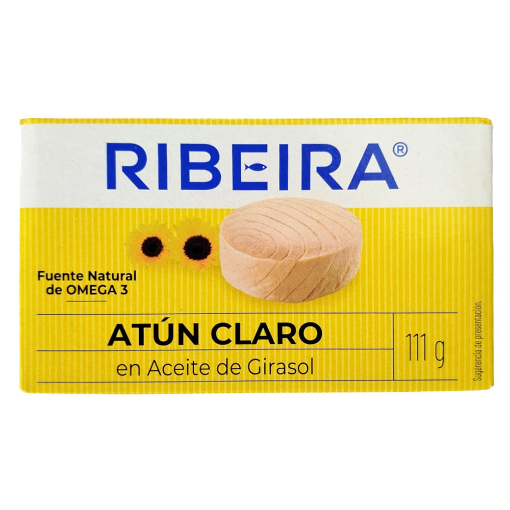 Atún Claro en Aceite de Girasol Ribeira 111g