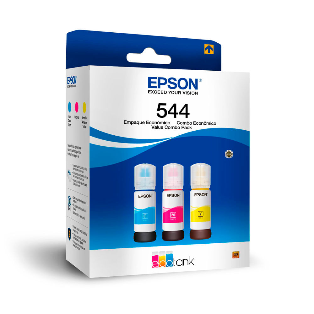Pack de 3 Botellas Tinta Epson Cmy T544