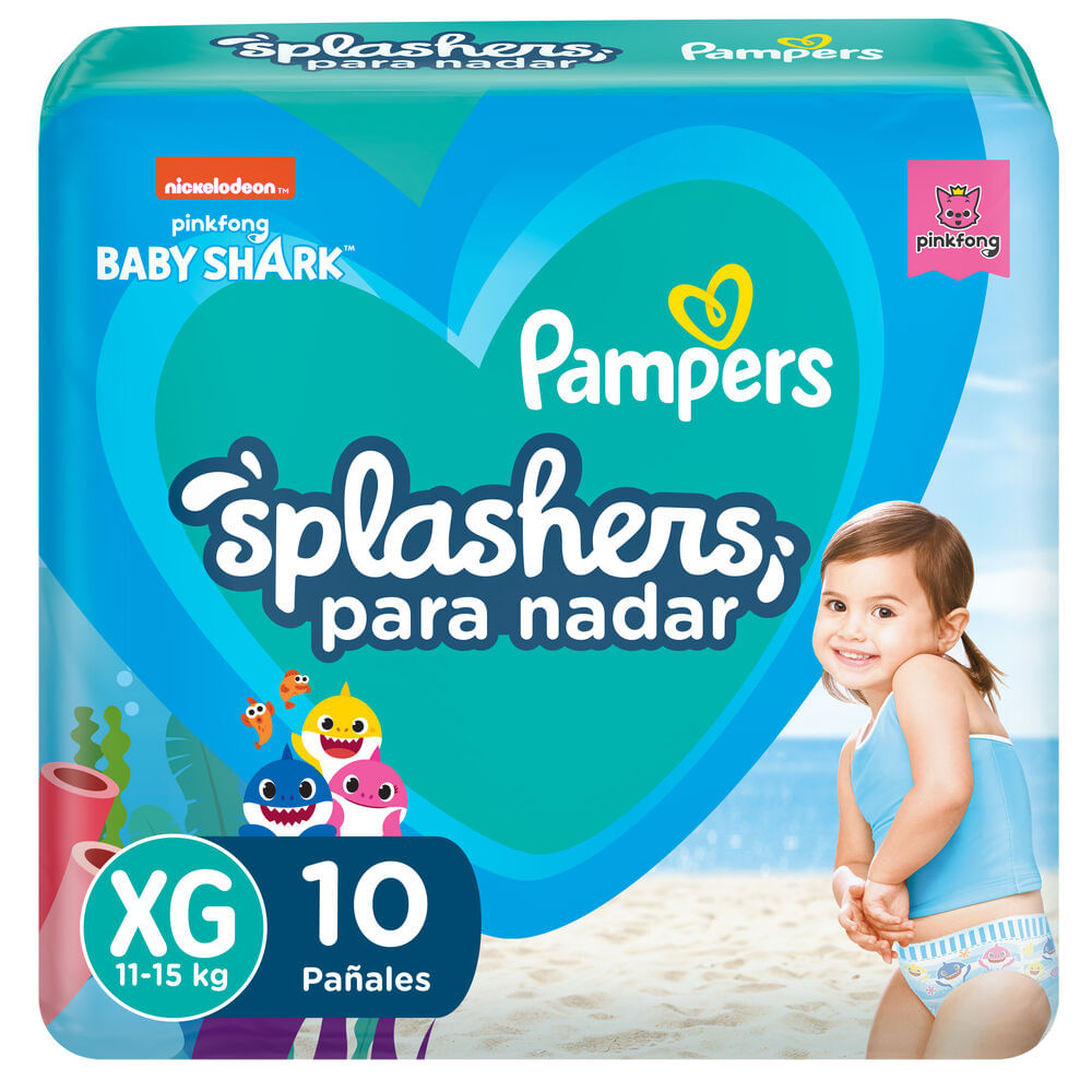 Pañales para Piscina Pampers Splashers Talla XG 10un