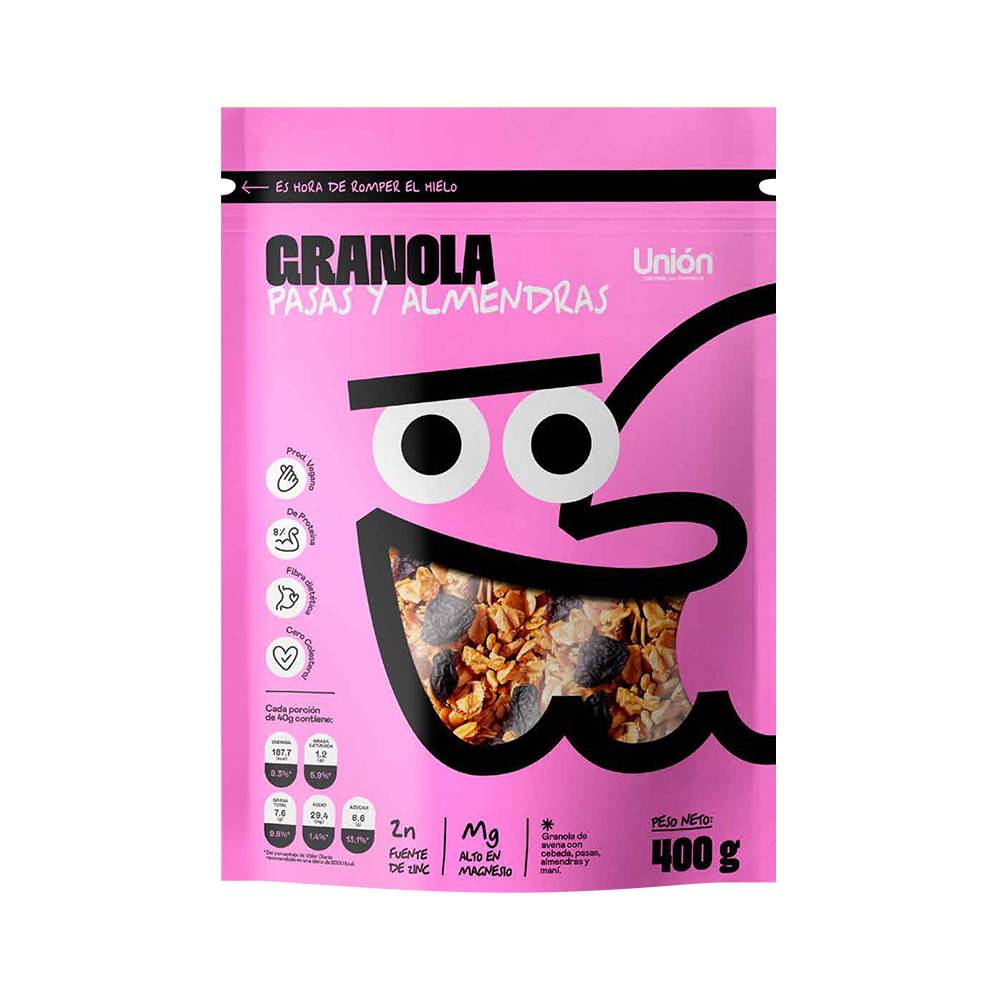 Granola con Pasas y Almendras Unión 400g