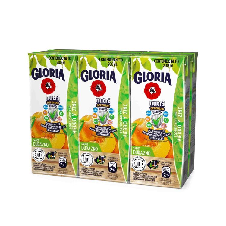 Pack-x6-Bebida-de-Durazno-Gloria-200ml-1-57375790