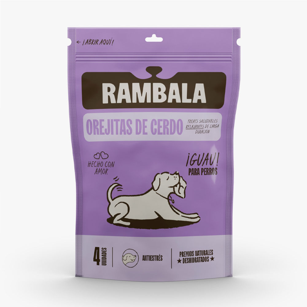 Orejas de Cerdo Rambala Deshidratada 4un