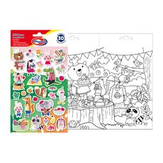 Stickers-Pegafan-3D-Pega-y-Colorea-Picnic-Animales-1-351687871