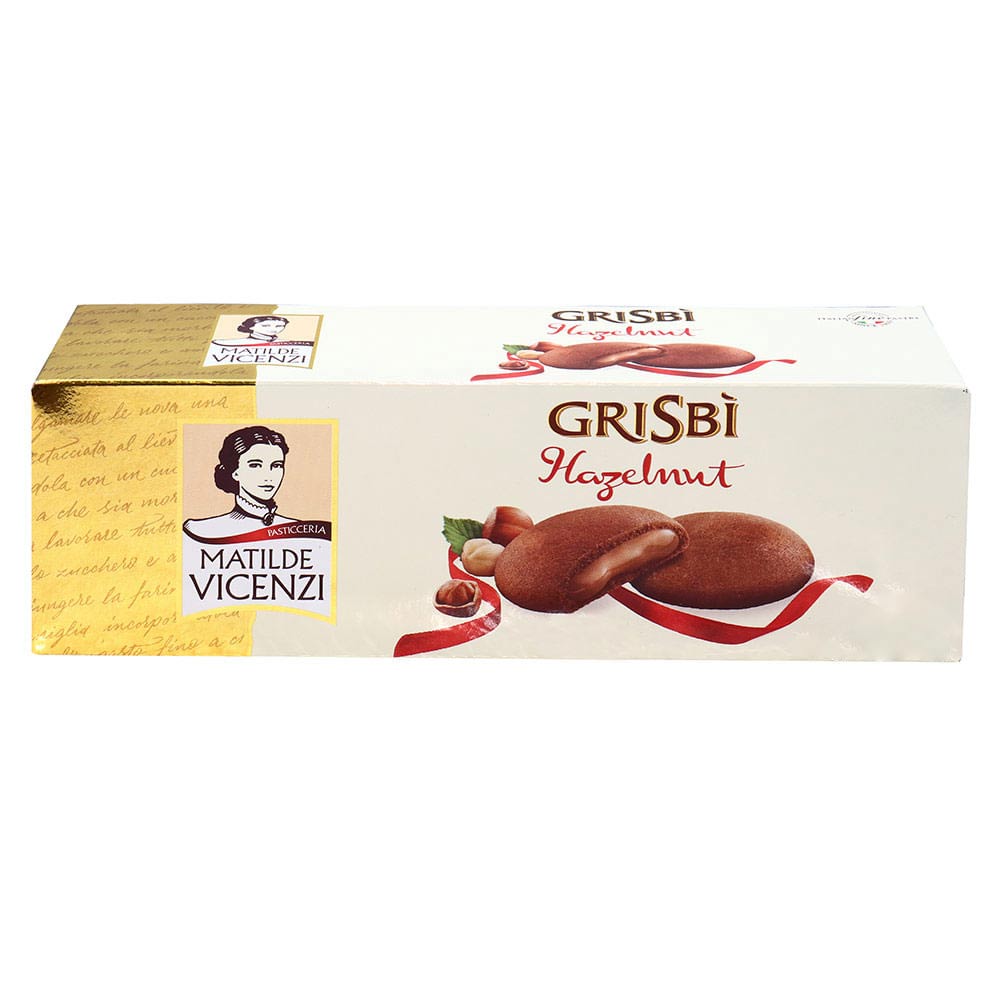 Galleta Rellena Grisbi Avellana Vicenzi Caja 135g