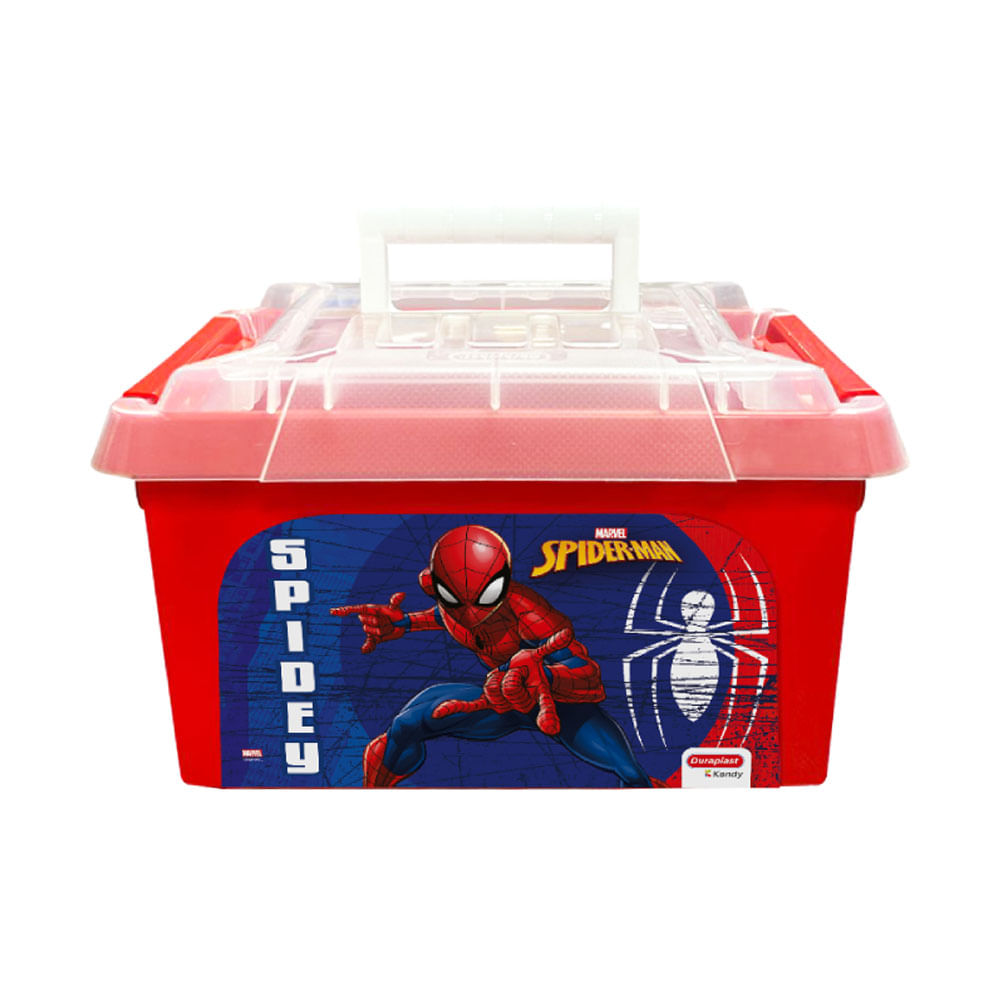 Caja Optimus Duraplast Diseño Spiderman 6Lt