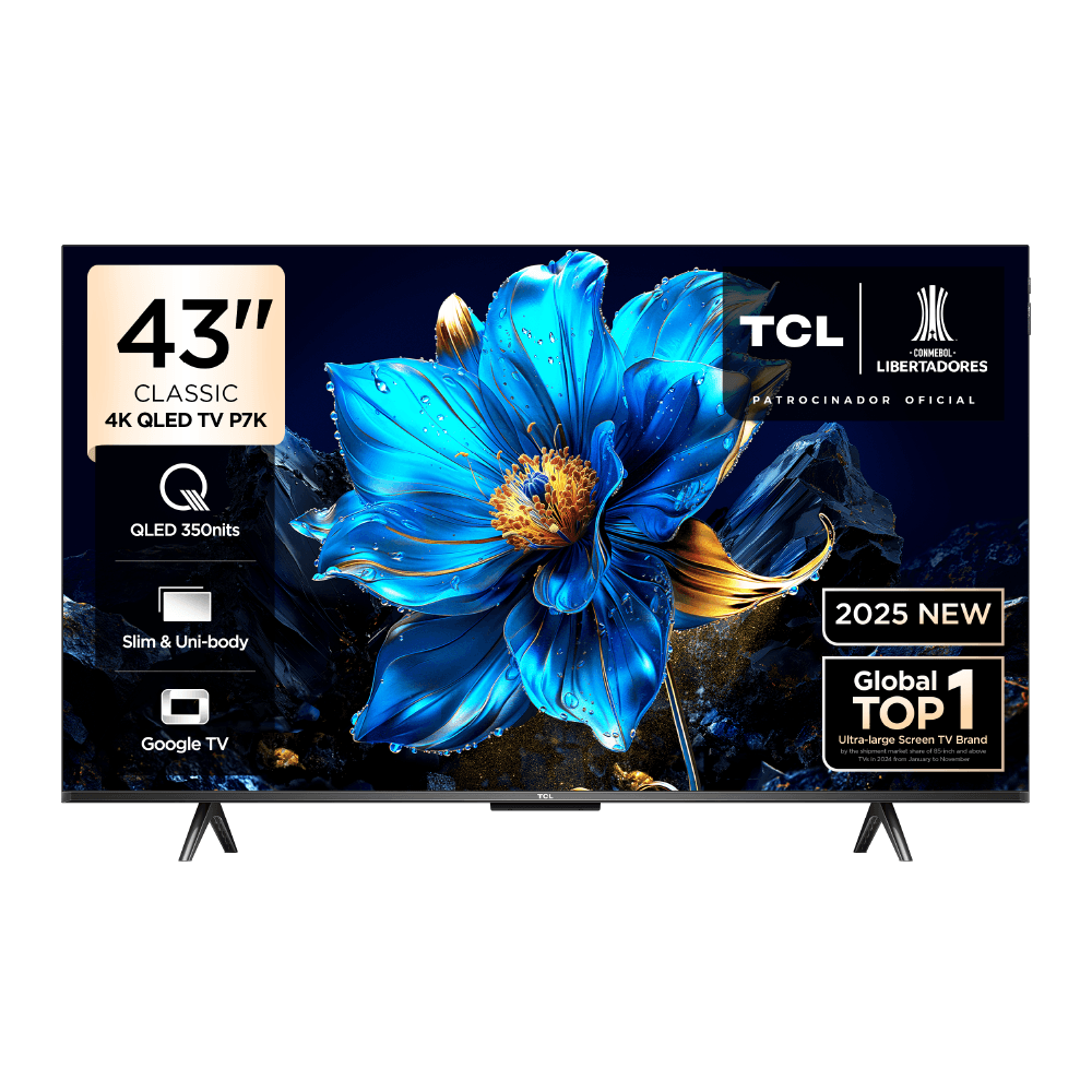 Smart TV TCL 43" QLED Smart 60Hz 43P7K