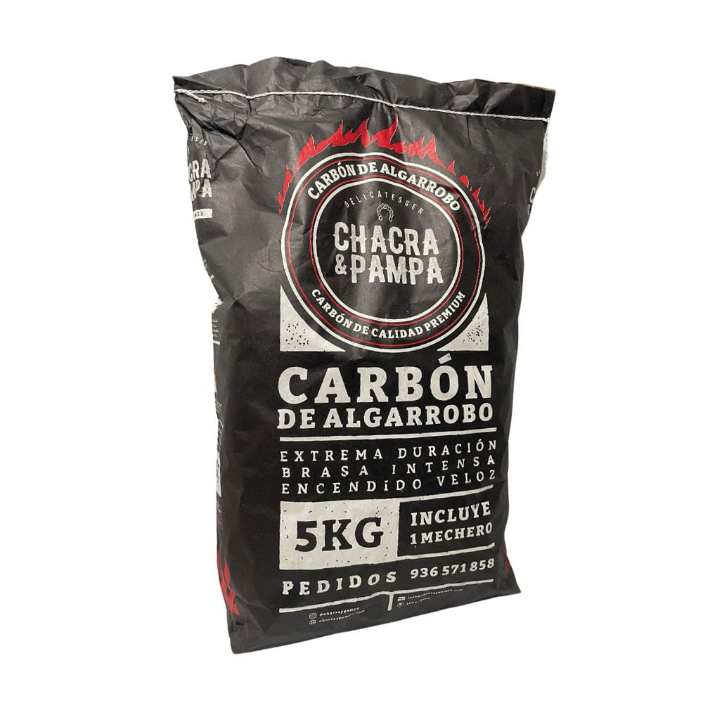 Carbón Chacra & Pampa de Algarrobo 5kg