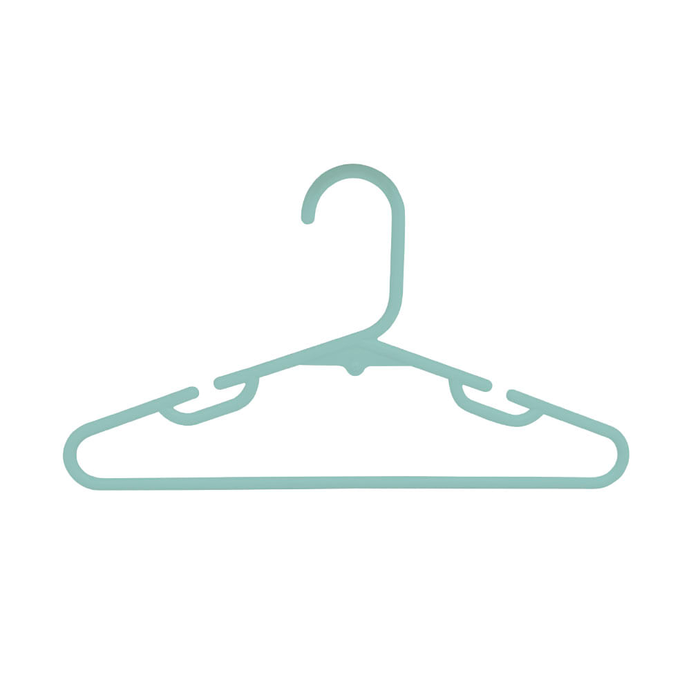 Pack 5 Colgadores Kids Krea Plástico Menta