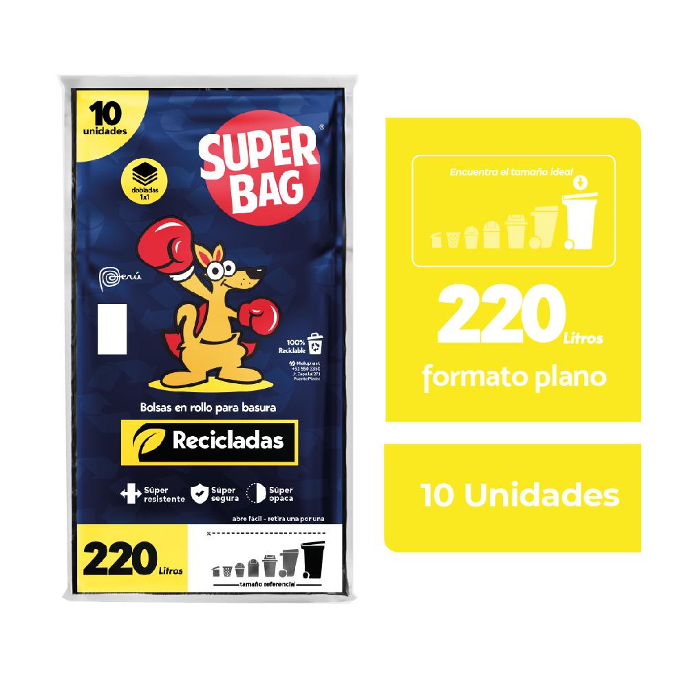 Bolsas para Basura 220L Super Bag 10un