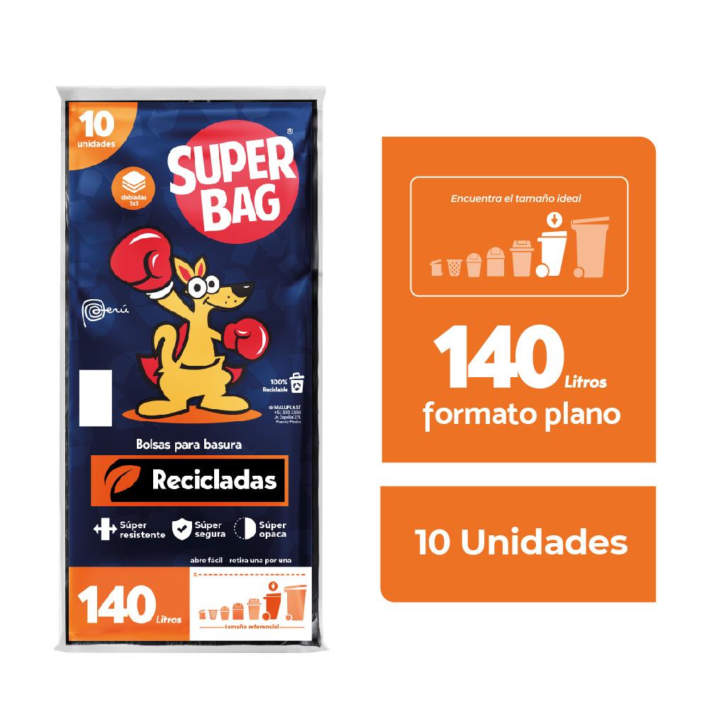 Bolsas para Basura 140L Super Bag 10un
