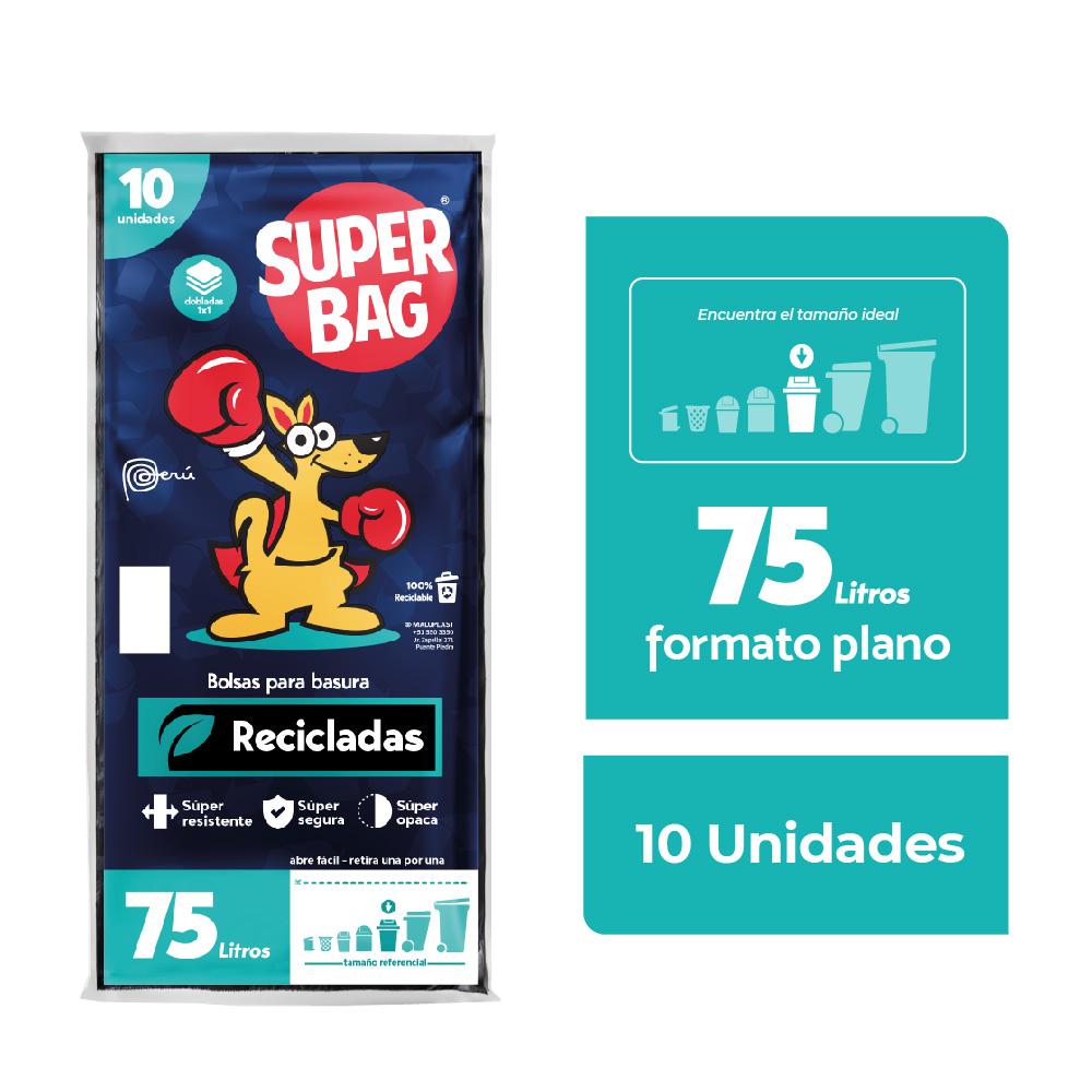 Bolsas para Basura 75L Super Bag 10un