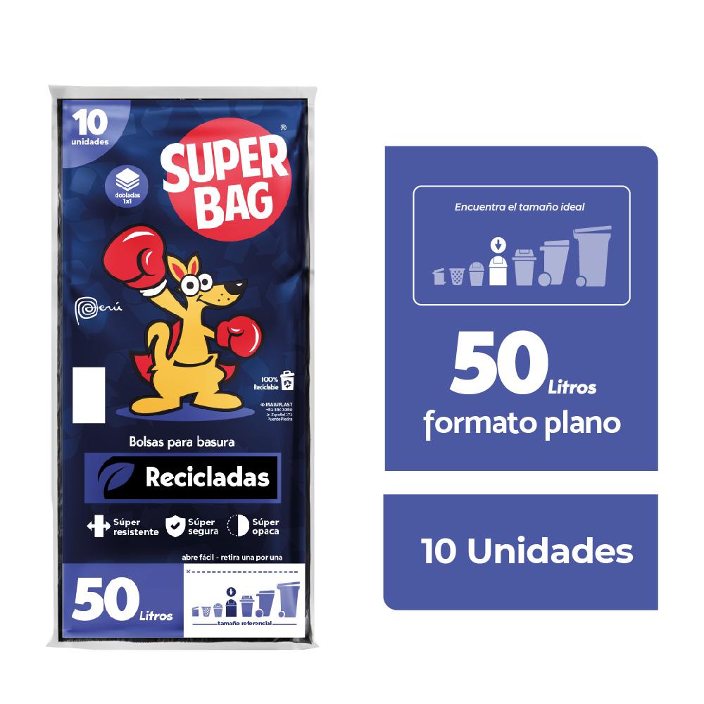 Bolsas para Basura 50L Super Bag 10un