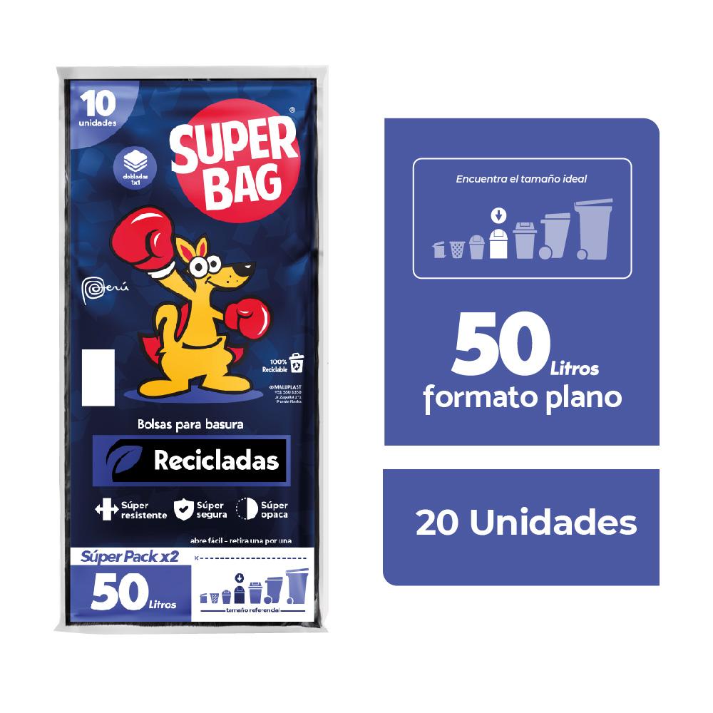 Twopack Bolsas para Basura 50L Super Bag 10un