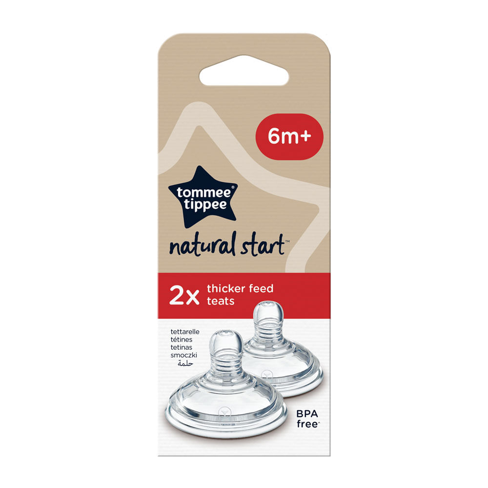 Tetina Tommee Tippee Nat Start Líquidos Espesos 2un