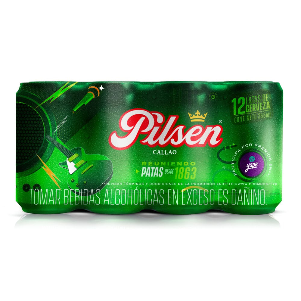 Twelvepack Cerveza Pilsen Callao Lata 355ml