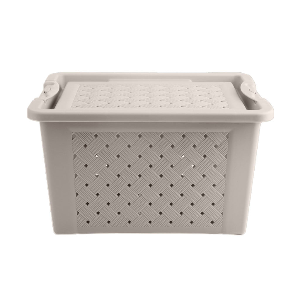 Caja Krea Plástico Calada con Cierre 7L Arena