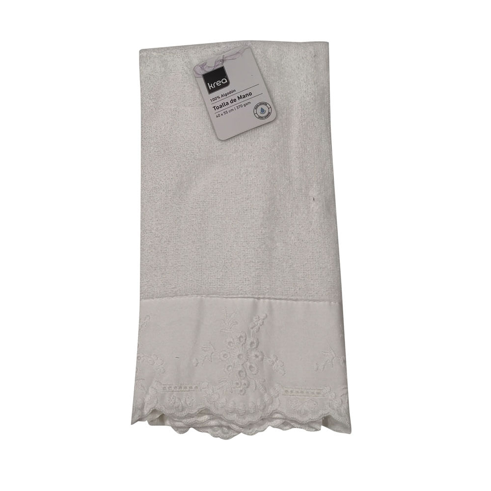 Toalla de Mano Krea Aplicación Broderie