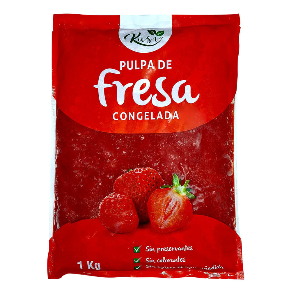 Pulpa de Fresa Congelada Kusi 1kg