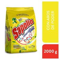 Detergente en Polvo Sapolio Aros de Poder Fresco Limón 2kg