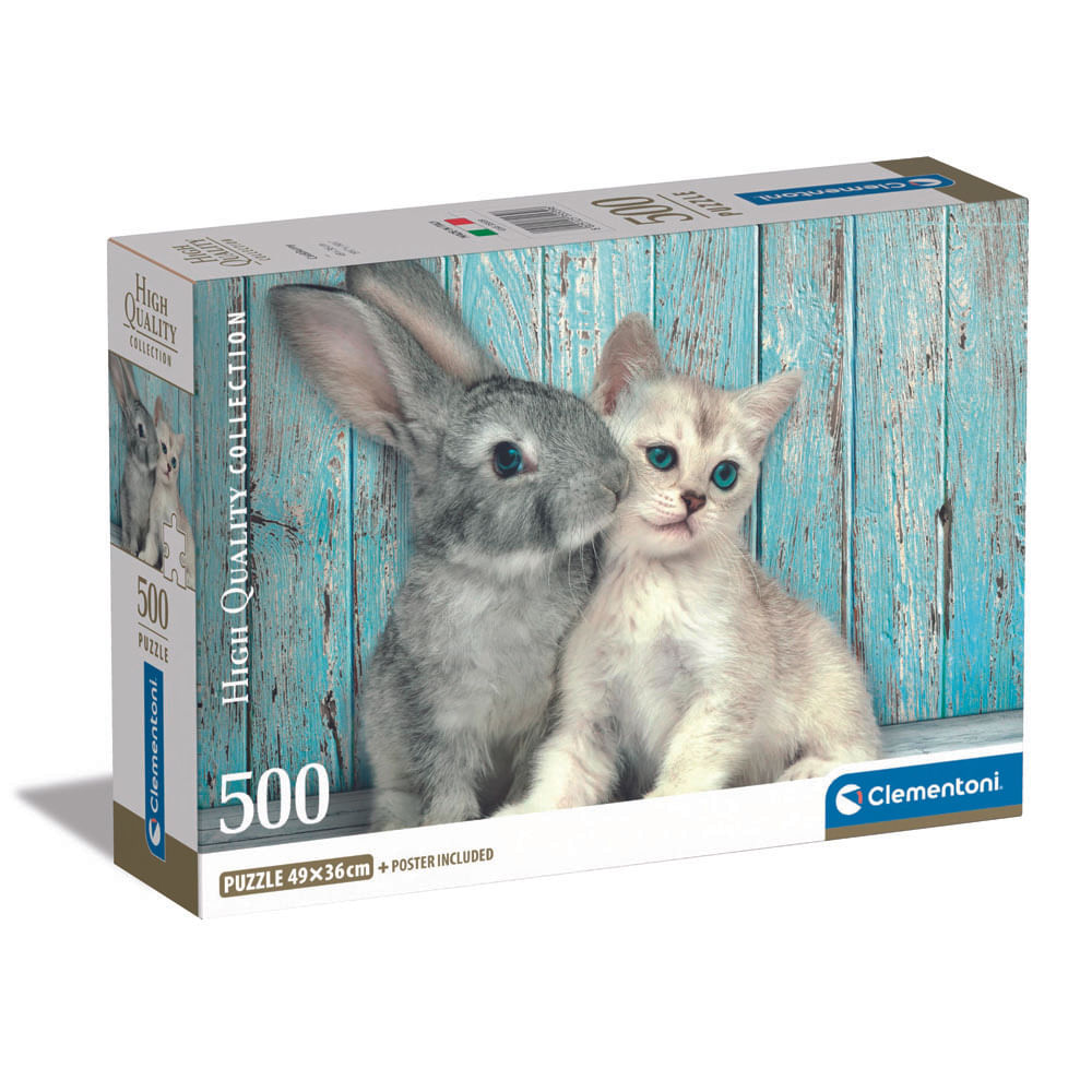 Rompecabezas Clementoni Cat&Bunny 500 piezas