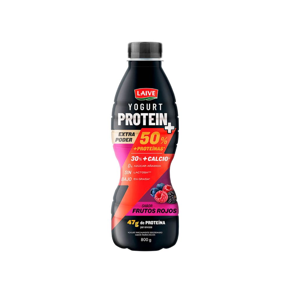 Yogurt Laive Protein+ Sabor Frutos Rojos Botella 800g