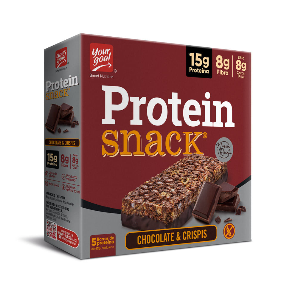 Barra Protein Snack Chocolate & Crispis 5un