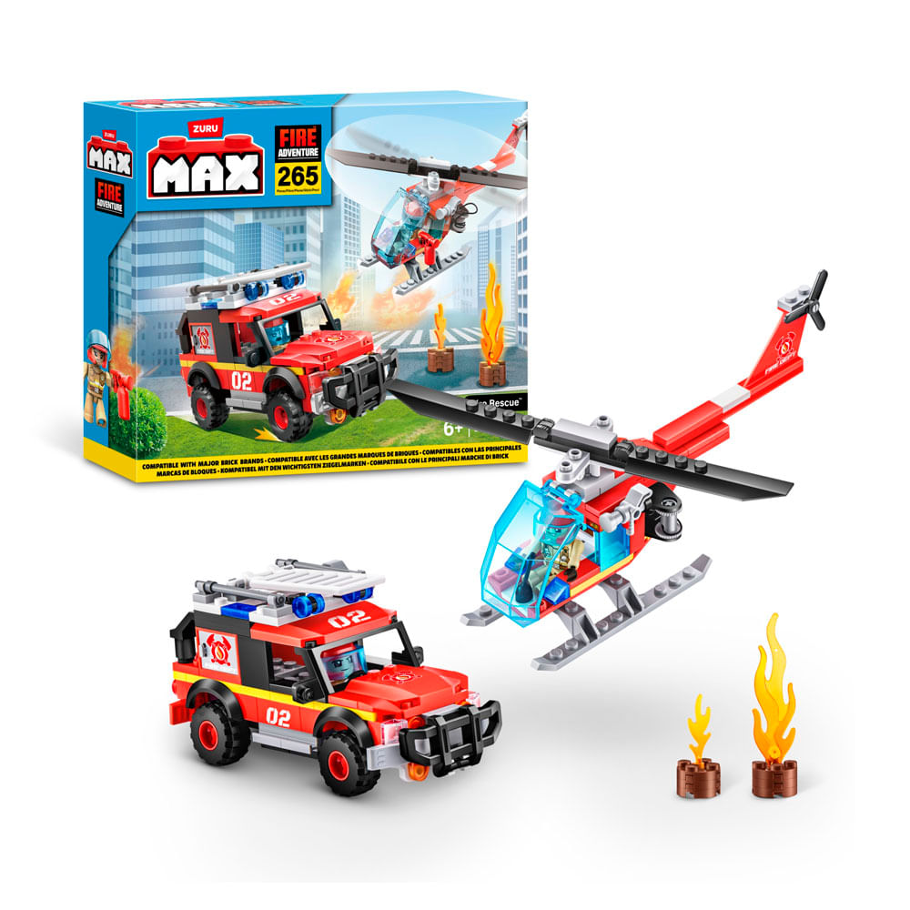 Set Bloques Max Rescate de Incendio 265 Piezas
