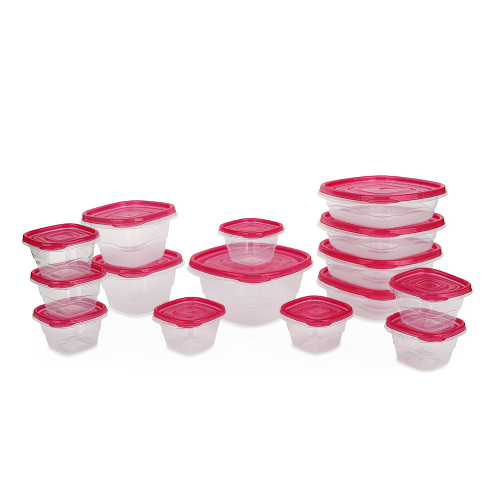 Set 15 Contenedores Triko Plásticos Stackables