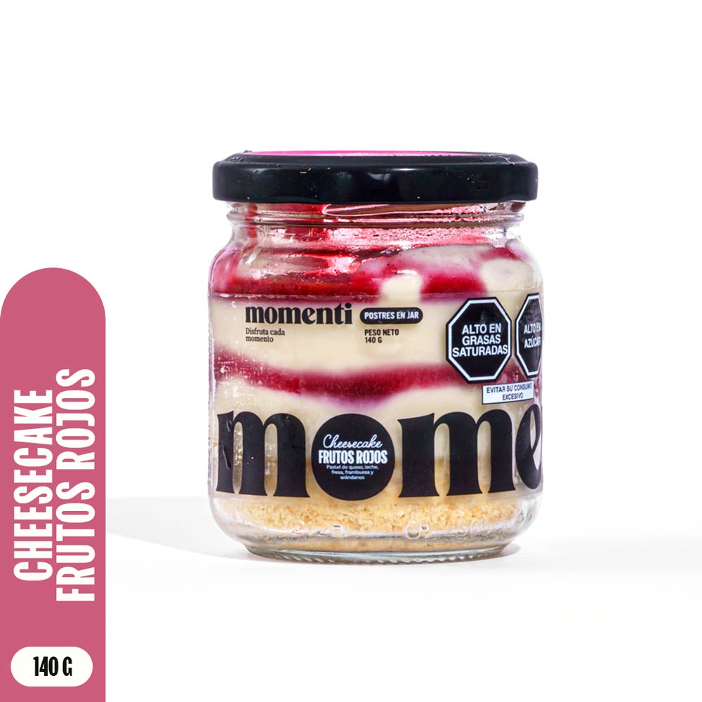 Cuchareable Cheesecake Jar Momenti Frutos Rojos 140g