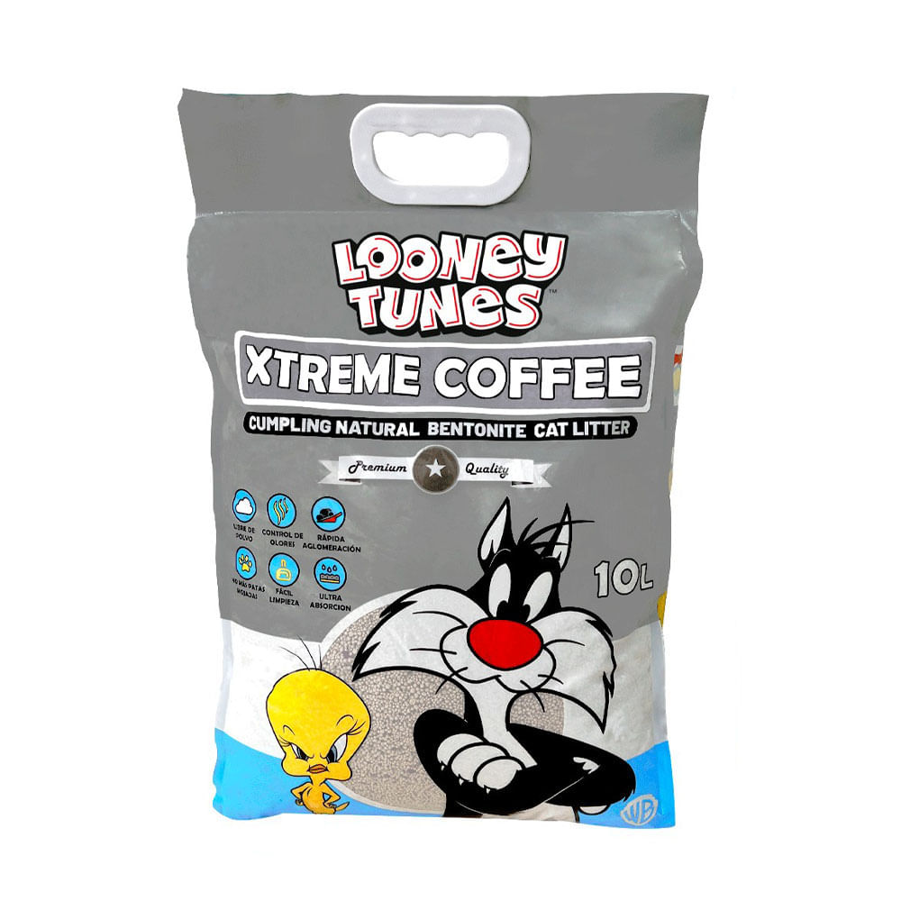 Arena para Gatos Looney Tunes Xtreme Coffee 10L