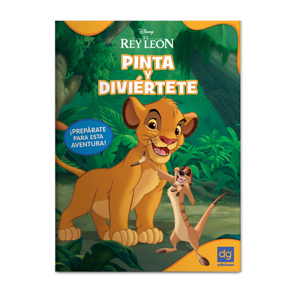 Libro Pinta y Diviertete con El Rey León