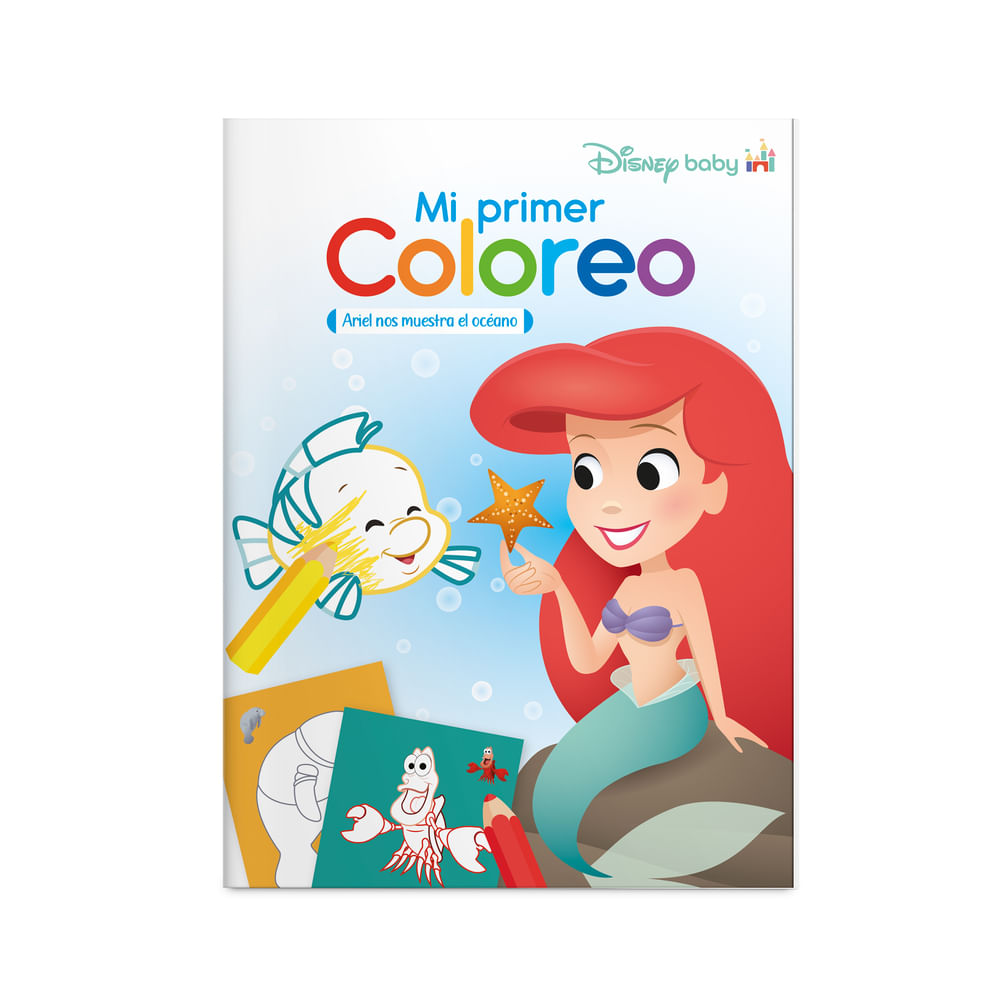 Libro Mi Primer Coloreo la Sirenita