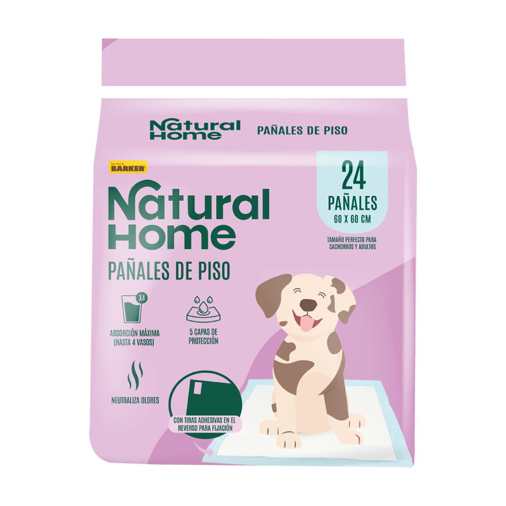 Pañales de Piso Natural Home 24un