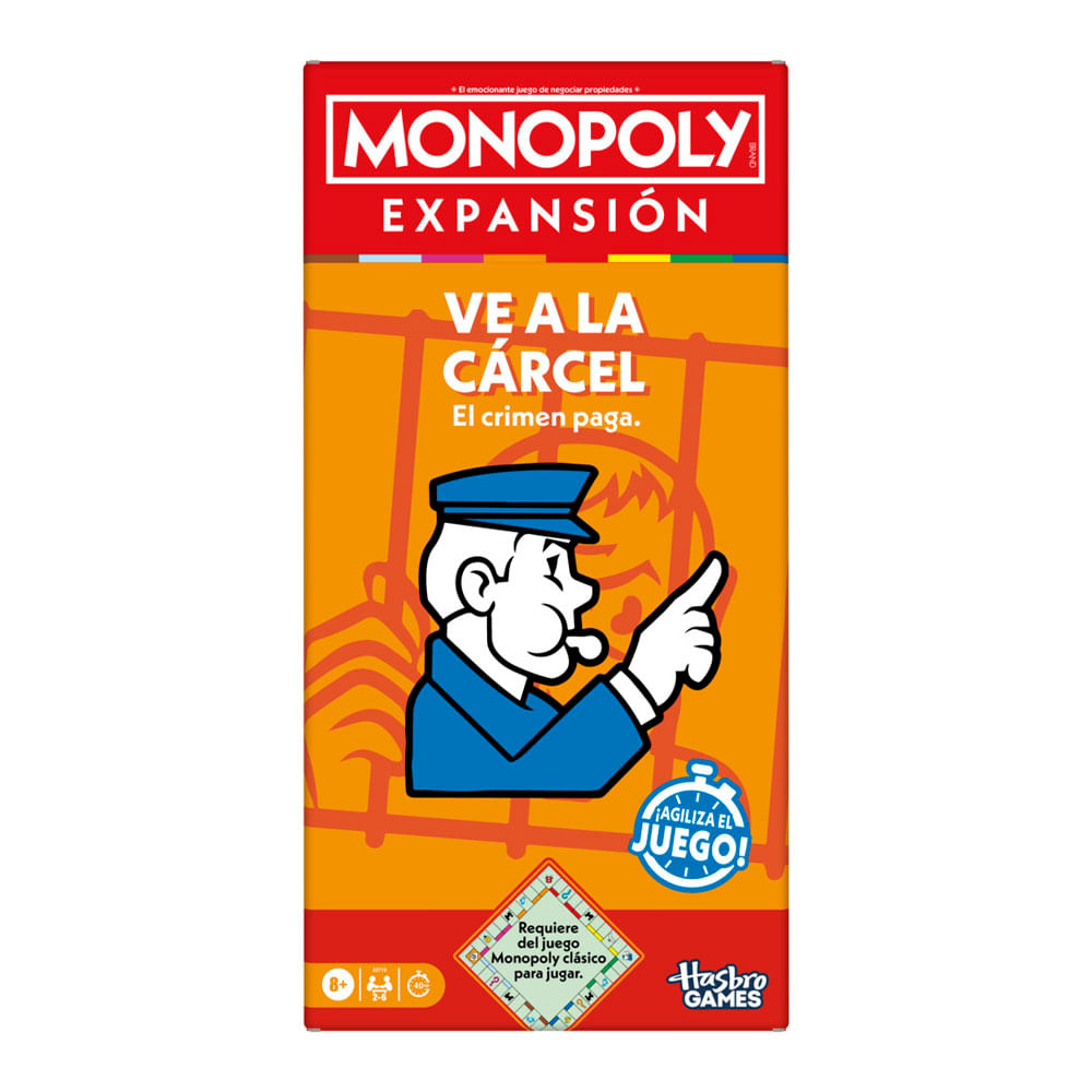 Juego de Mesa Monopoly EXPANSION Ve a la Cárcel