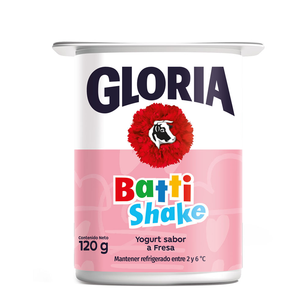 Yogurt Battishake Gloria Fresa Vaso 120 g