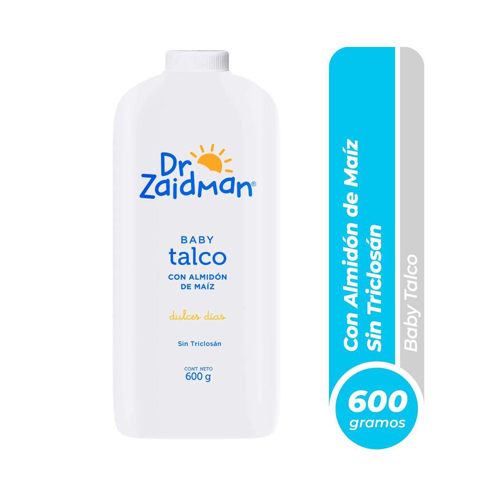 Talco Dr Zaidman Con Almidón de Maíz Talquera 600 g