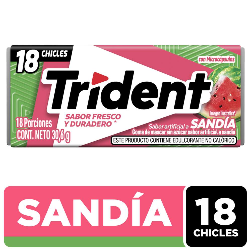 Chicles Sin Azúcar Trident Evup Sandia 18un