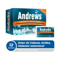 Sal de Andrews Triple Acción Caja 12 unid