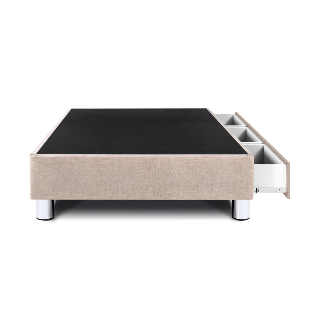 Box Tarima Paraíso Cajones Champagne 1.5 Plaza