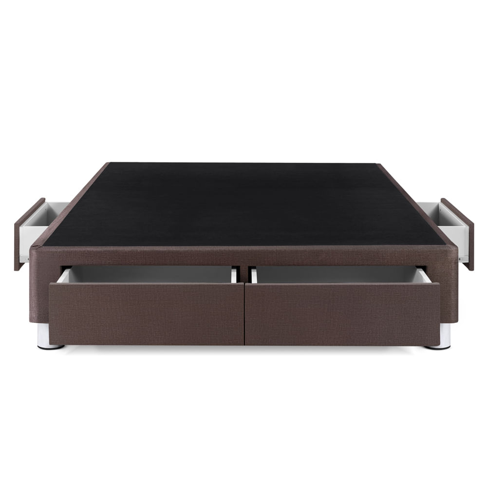 Box Tarima Paraíso Cajones Chocolate 2 Plazas