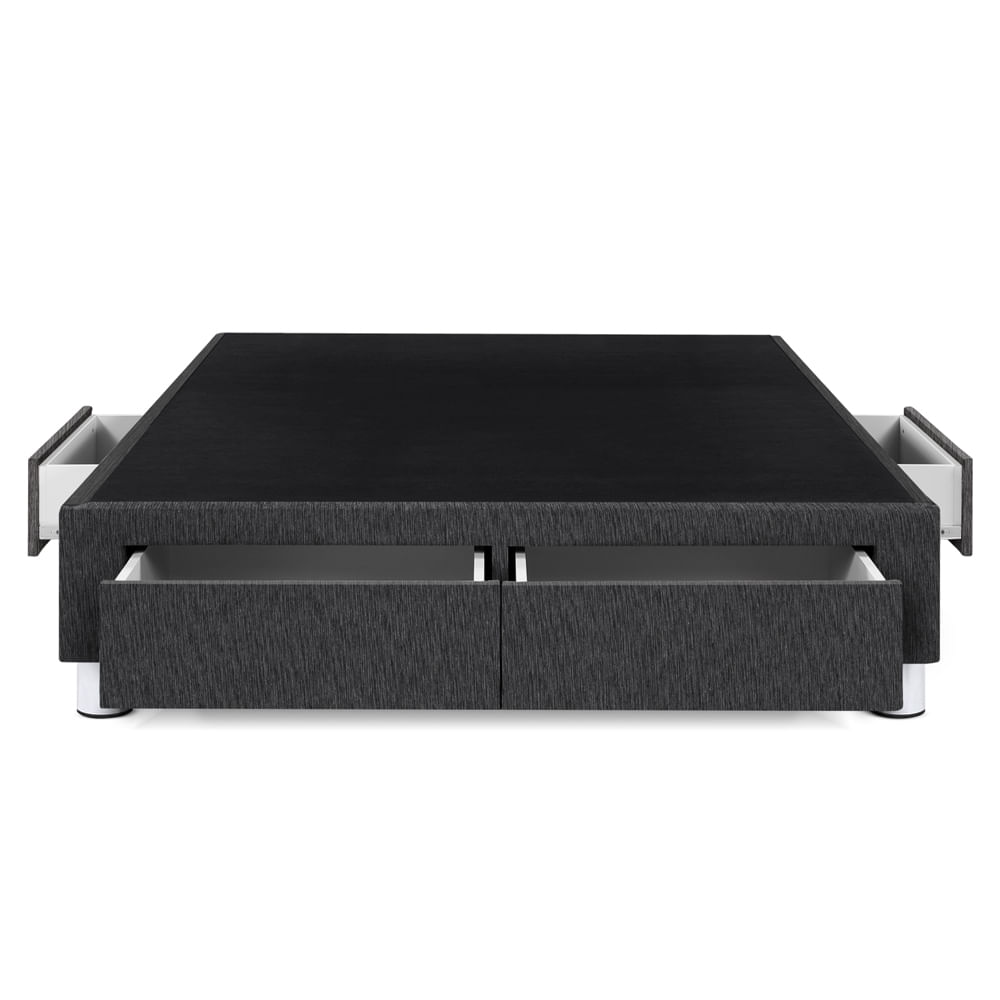 Box Tarima Paraíso Cajones Charcoal 2 Plazas