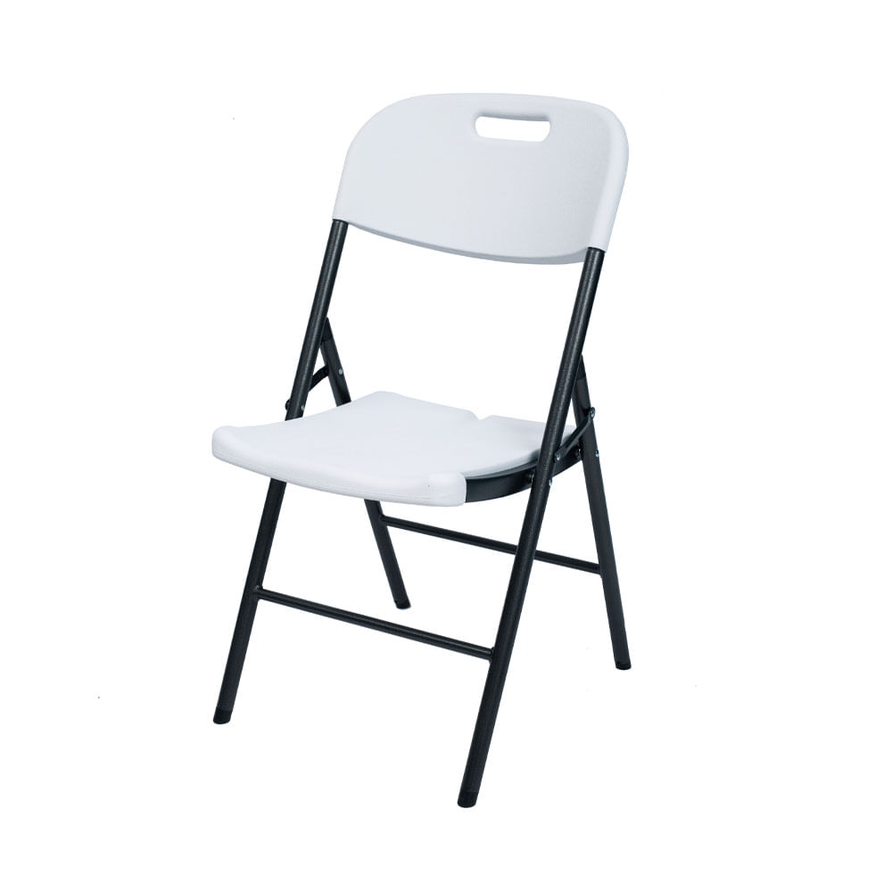 SILLA PLEGABLE BLANCA 53X46X87CM