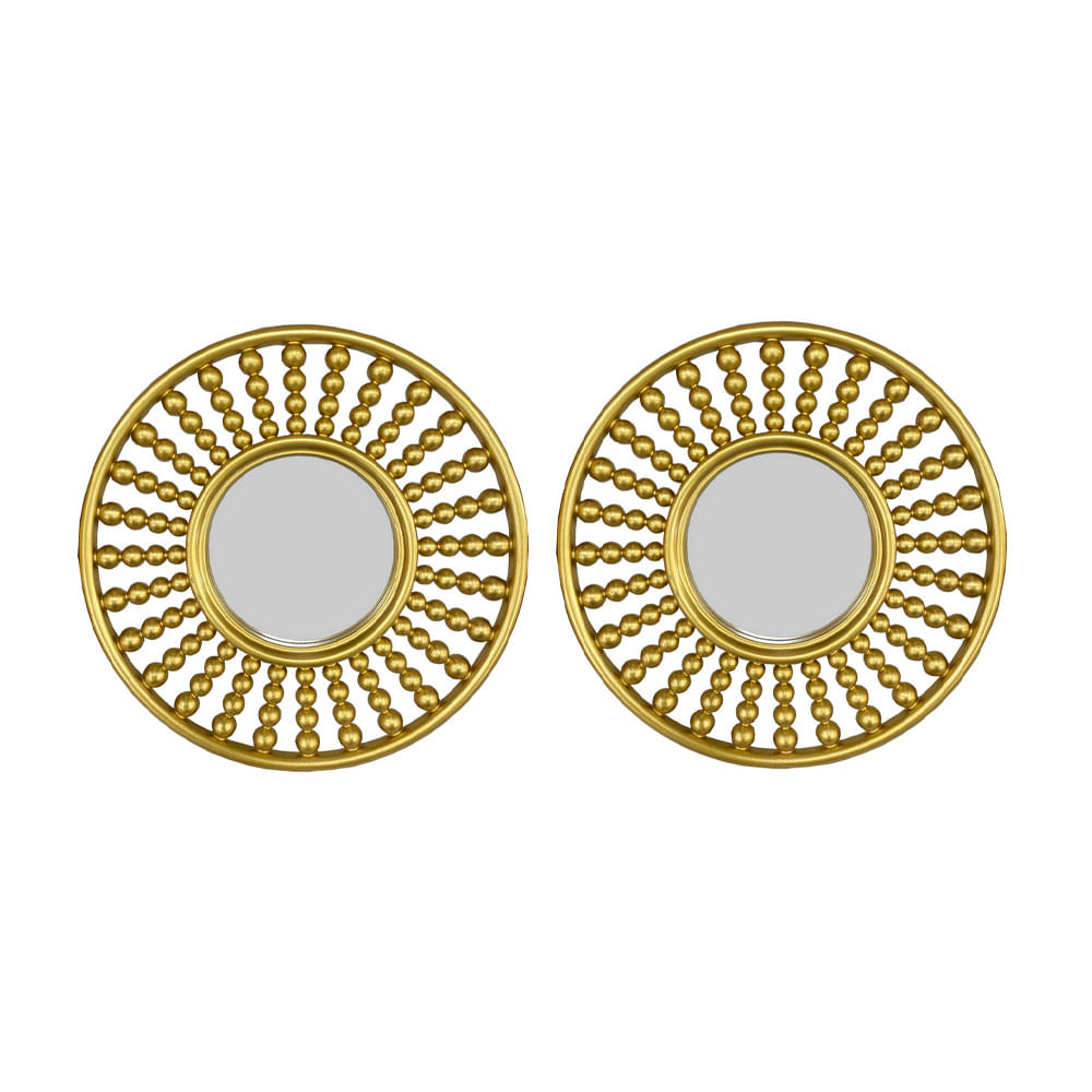 Pack 2 Espejos Decorativos Krea D1 24.8x24.8x1.6cm