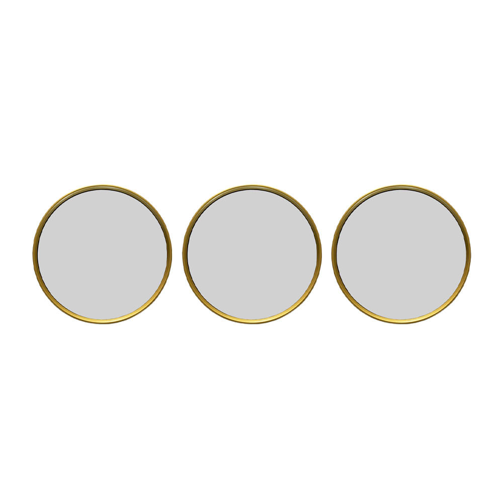 Pack 3 Espejos Decorativos Krea D1 21x21x2.5cm