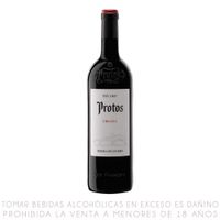 Vino Tinto Tempranillo Crianza Protos Botella 750ml
