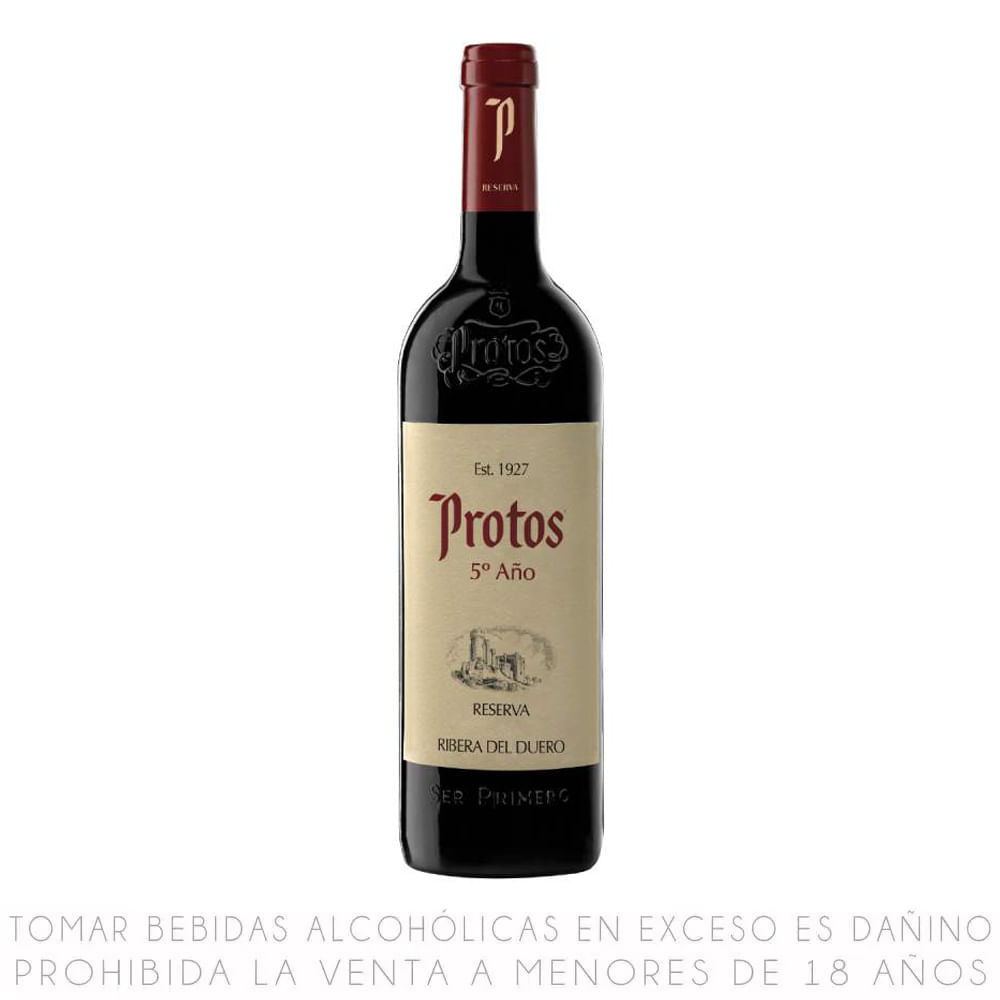 Vino Tinto Tempranillo Reserva Protos Botella 750ml