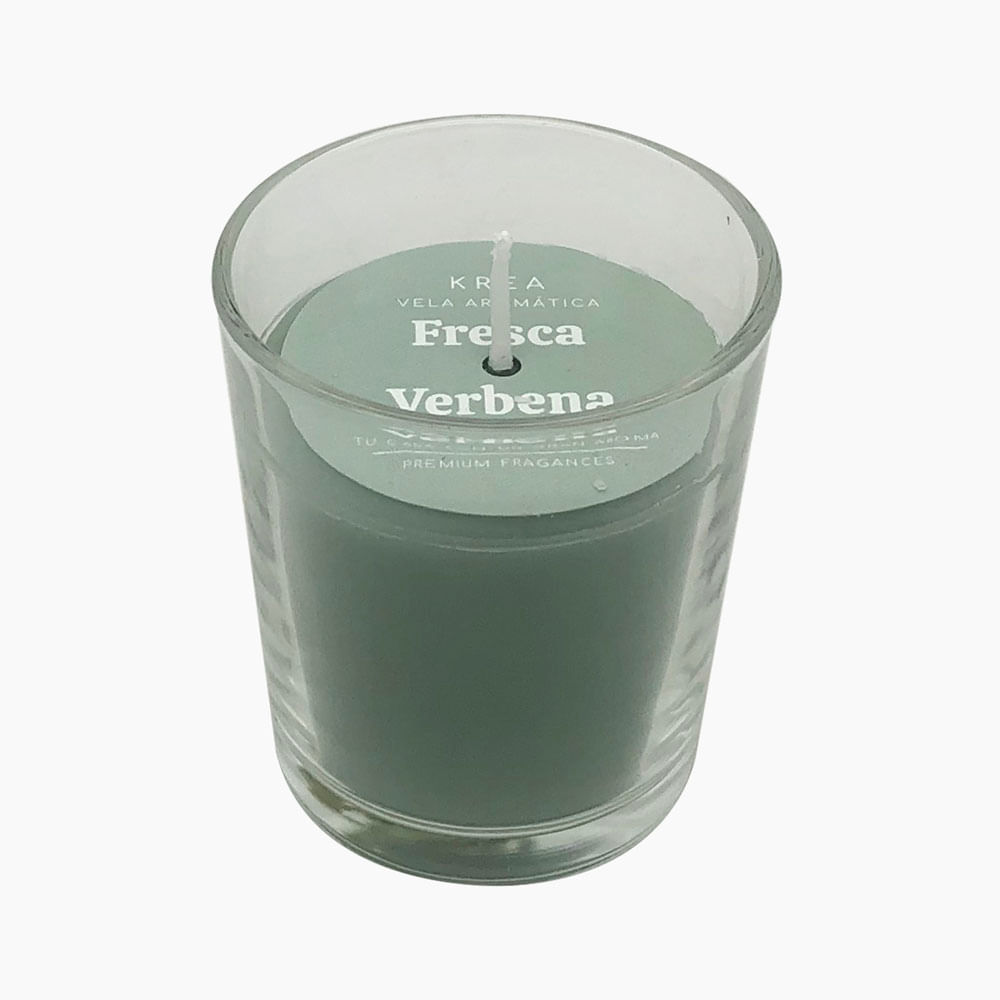 Vela Krea Votiva Vaso Vidrio Aqua
