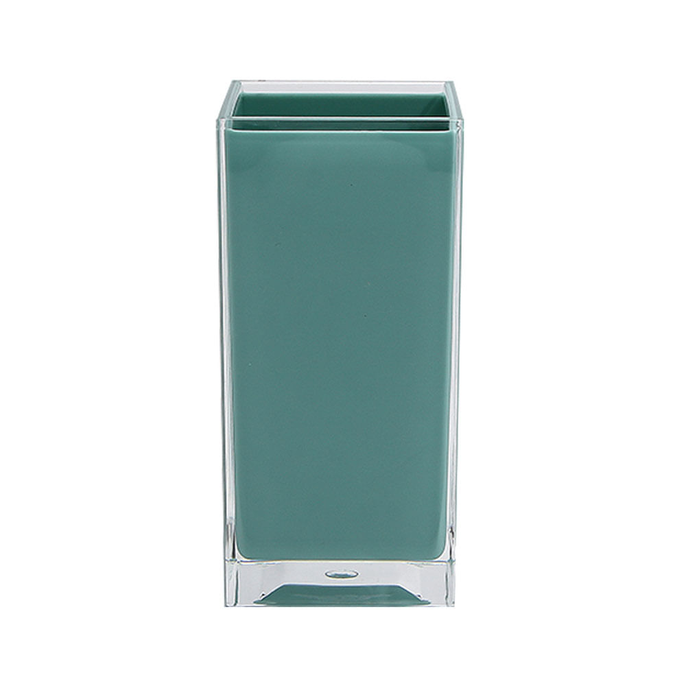 Portacepillos Krea Transparente Color Celeste