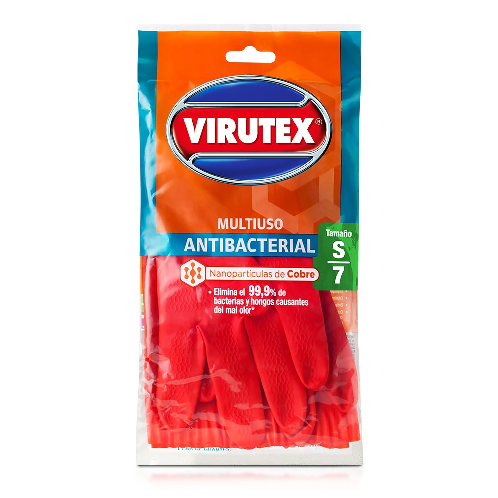 Guantes Virutex Multiuso Antibacterial Talla S/7